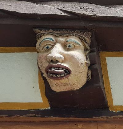 One of the 7 deadly sins, on a house in Limburg