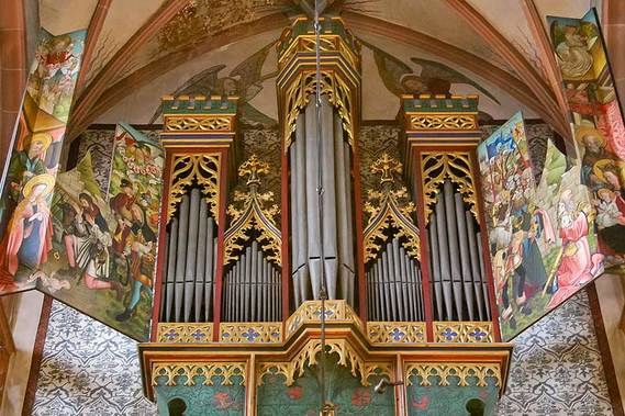 Pipe organ in Kiedrich, Germany